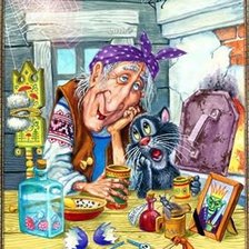 Схема вышивки «Баба-яга»