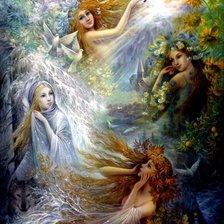 Схема вышивки «Времена года»