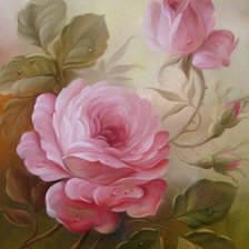 Схема вышивки «розы»