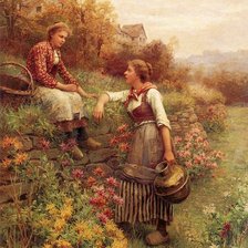 Схема вышивки «Мария и Диана»