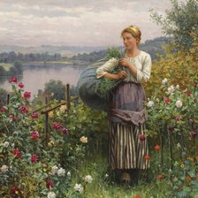 Схема вышивки «Женщина»