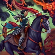 Схема вышивки «Мулан»