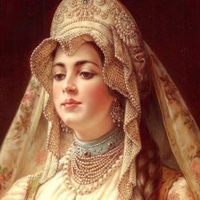 Схема вышивки «Барышня»