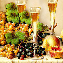 Схема вышивки «Бокалы»