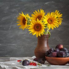 Схема вышивки «Подсолнухи»