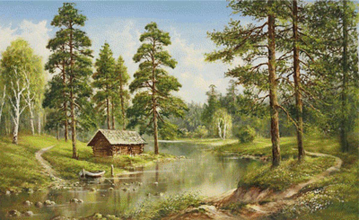 domek nad rzeką - предпросмотр