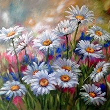 Схема вышивки «margerytki»