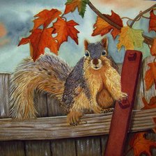 Схема вышивки «Белочка»