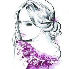 Схема вышивки «девушка, блондинка»