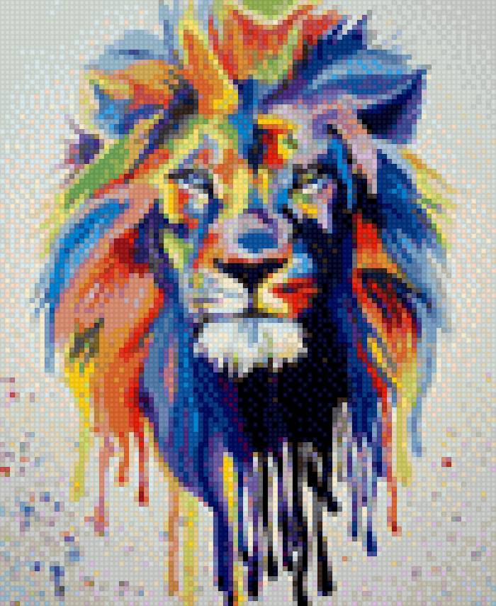 Радужный лев - предпросмотр