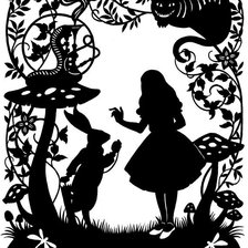 Схема вышивки «Алиса в стране чудес»