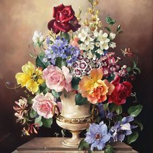 Схема вышивки «pekná kytica»