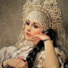 Схема вышивки «девушка»