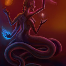 Схема вышивки «Нага»