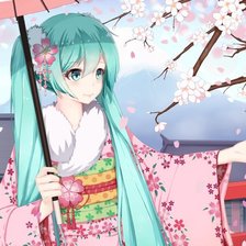 Схема вышивки «Вокалоид»