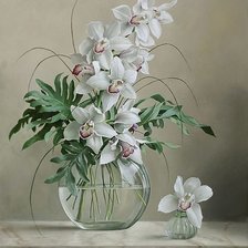 Схема вышивки «НАТЮРМОРТ С  ОРХИДЕЯМЫ»