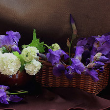 Схема вышивки «Ирисы»