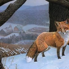 Схема вышивки «Лиса»