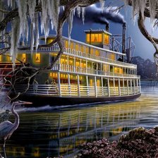 Схема вышивки «На реке»