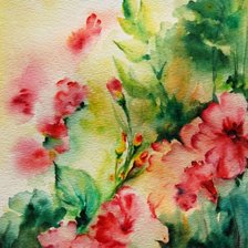 Схема вышивки «розовый 1»