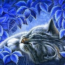 Схема вышивки «милее кошки - зверя нет»