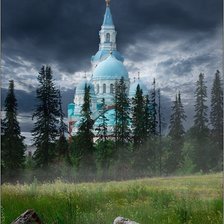 Схема вышивки «церковь-2»