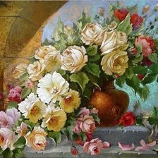 Схема вышивки «цветы-2»