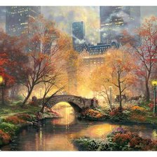 Схема вышивки «парк»