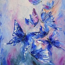 Схема вышивки «бабочки»