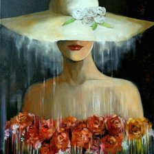 Схема вышивки «deszczowa dziewczyna»