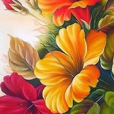 Схема вышивки «цветы»