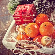 Схема вышивки «Сладкие мандаринки»