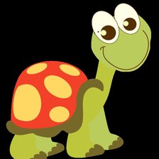 Схема вышивки «Забавная черепашка»