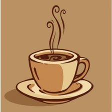 Схема вышивки «Кофе»