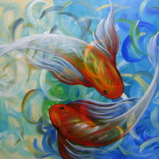 Схема вышивки «Peixes»