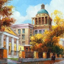 Схема вышивки «пейзаж»