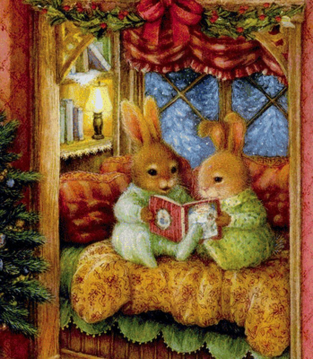 рождественская ночь - сказка лесные жители, рождество - предпросмотр