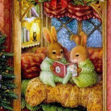 Схема вышивки «рождественская ночь»