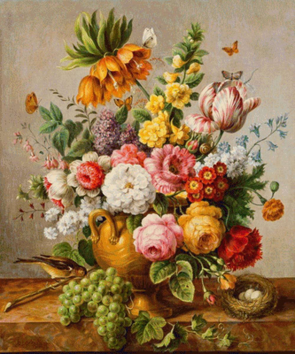 zátišie,kvety,ovocie - предпросмотр