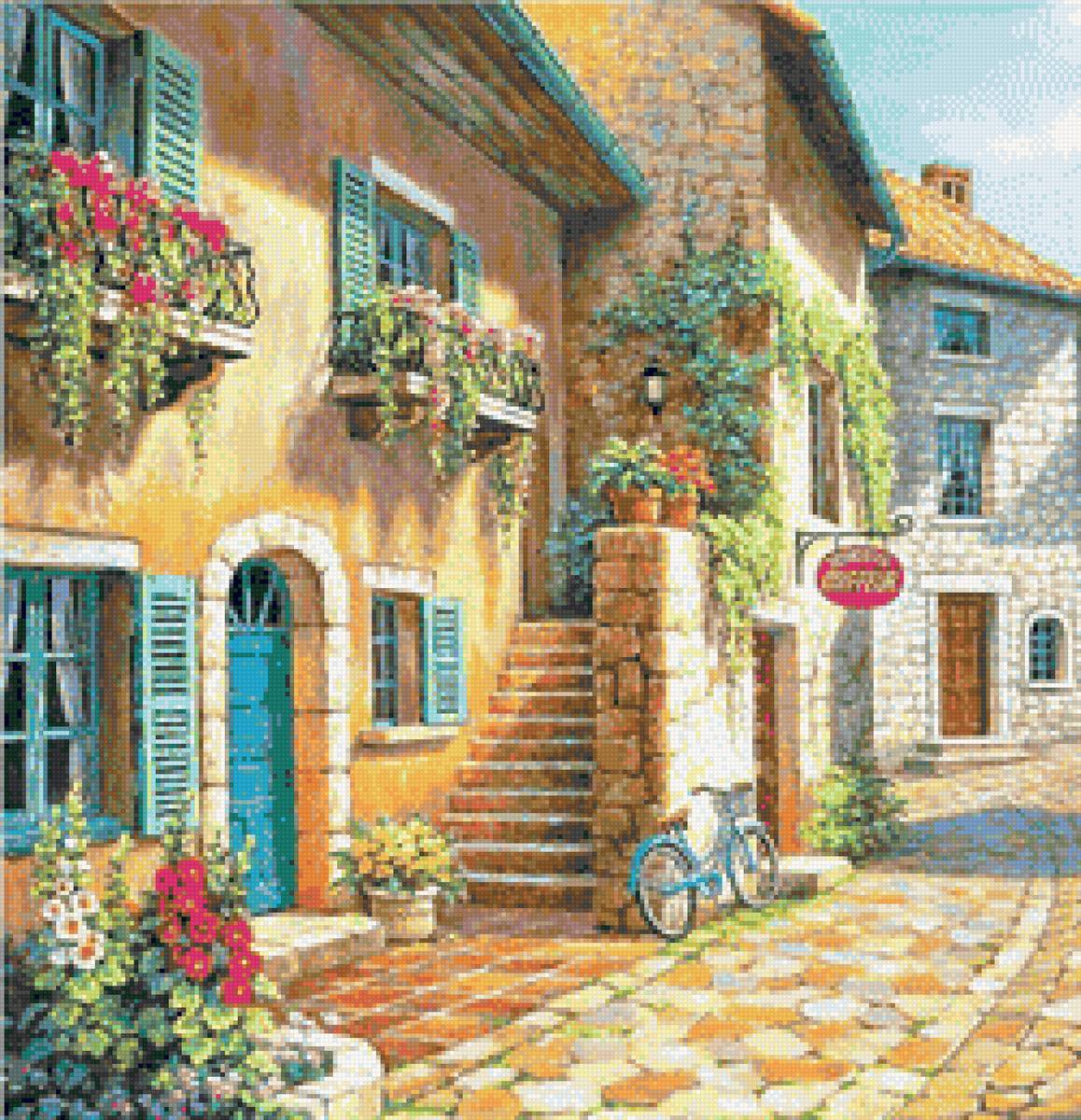 Итальянская улочка - лето, город - предпросмотр