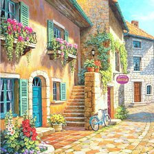 Схема вышивки «Итальянская улочка»