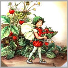 Схема вышивки «Земляничная феечка»