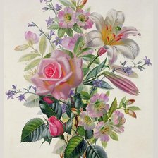 Схема вышивки «nežná kytica»