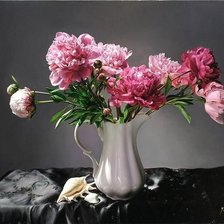 Схема вышивки «Пионы»