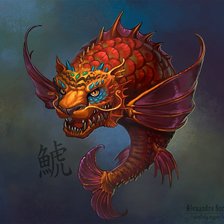 Схема вышивки «Тигрорыб Александра Семушина»