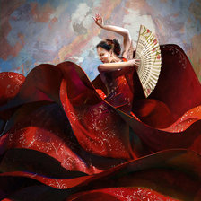 Схема вышивки «Dança Cigana»