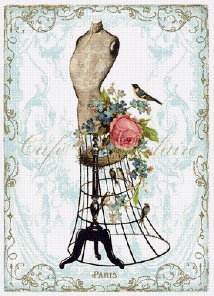 открытка париж - предпросмотр