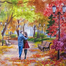 Схема вышивки «Осеннее рандеву»