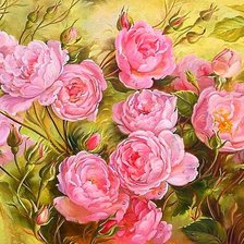 Схема вышивки «розовое чудо»