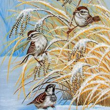 Схема вышивки «птички-невелички»